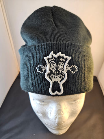 Brain Records 3D Embroidered Beanie Hat